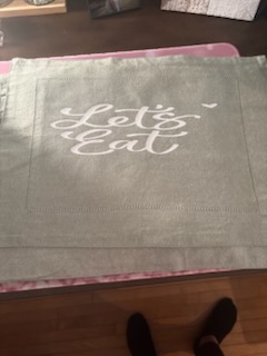 “Let’s Eat” Table Mat — handmade by Holley Marie